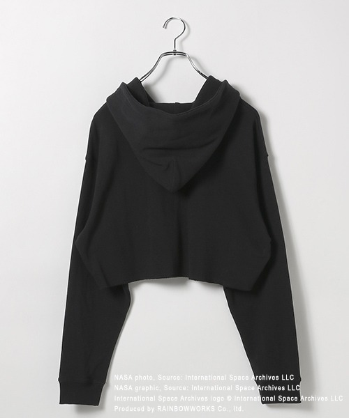 PAGEBOY（ページボーイ）の「<NASA>マルチワッペンショートパーカー（パーカー・レディース・ブラック/オフホワイト/ブルー・FREE）」の12枚目の写真