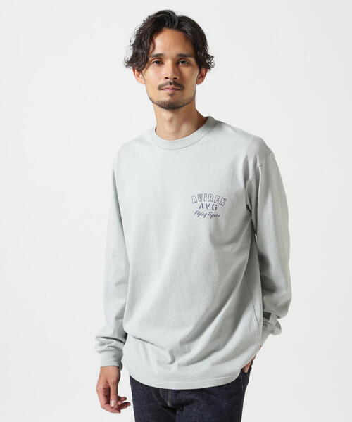 VULTURES 長袖カットソー ブラック セール】LONGSLEEVE T-SHIRT 'FLYING TIGERS' / 長袖Tシャツ