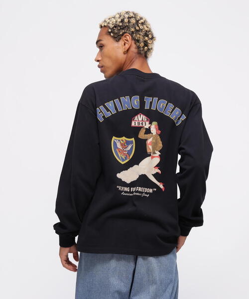 VULTURES 長袖カットソー ブラック 洗える】Armor-lux ボーダー カットソー （カットソー）｜L size