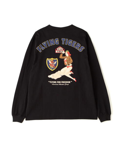 セール】LONGSLEEVE T-SHIRT 'FLYING TIGERS' / 長袖Tシャツ