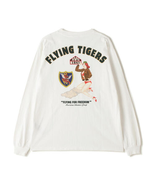 セール】LONGSLEEVE T-SHIRT 'FLYING TIGERS' / 長袖Tシャツ