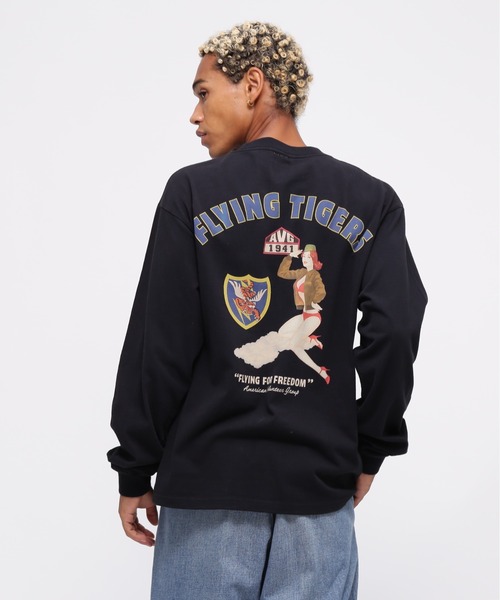 AVIREX(アヴィレックス)の「LONGSLEEVE T-SHIRT "FLYING TIGERS" / 長袖Tシャツ "フライングタイガース" / AVIREX / アヴィレックス(Tシャツ/カットソー・メンズ・ブラック/ホワイト/その他18・XX-LARGE/X-LARGE/LARGE/MEDIUM/M/2XL/L/XL)」の15枚目の写真