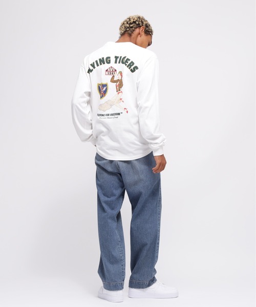 AVIREX(アヴィレックス)の「LONGSLEEVE T-SHIRT "FLYING TIGERS" / 長袖Tシャツ "フライングタイガース" / AVIREX / アヴィレックス(Tシャツ/カットソー・メンズ・ブラック/ホワイト/その他18・XX-LARGE/X-LARGE/LARGE/MEDIUM/M/2XL/L/XL)」の7枚目の写真