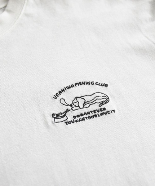 CRAFT STANDARD BOUTIQUE（クラフトスタンダードブティック）の「【ユニセックス】URANIWA CAMPERS/ フィッシングTEE（Tシャツ/カットソー・レディース・ブラック/グレイッシュベージュ/オフホワイト・M/L/XL）」の7枚目の写真