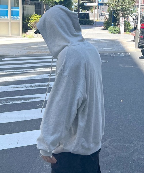 Labordi（ラボード）の「ワンポイントロゴ刺繍 ビッグシルエット ダブルジップアップパーカー フーディー（パーカー・メンズ・チャコールグレー/アッシュグレー/ブラック・M/L）」の20枚目の写真