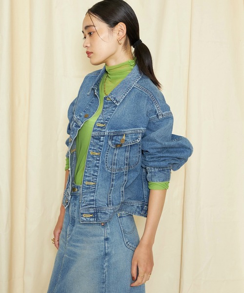 新品未使用　春服　TOYOTA × LEEコラボデニムジャケットMサイズ セール】Lee/リー【デニムジャケット】STANDARD WARDROBE