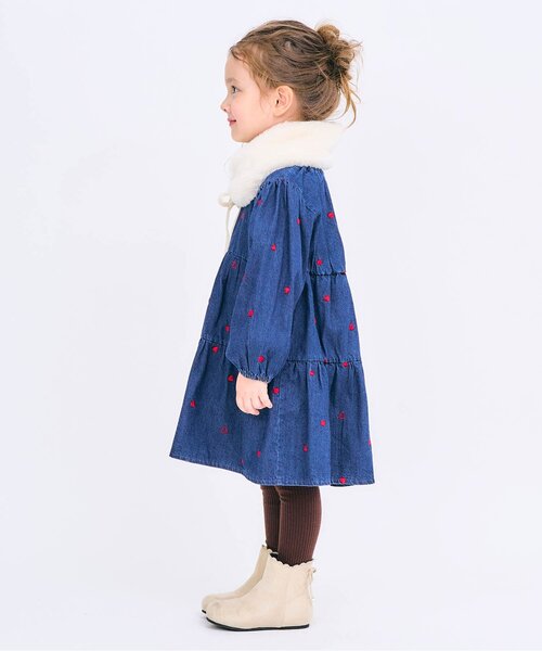 apres les cours（アプレレクール）の「2WAYファーティペット（マフラー・キッズ・グレー/アイボリー・100/140）」の12枚目の写真