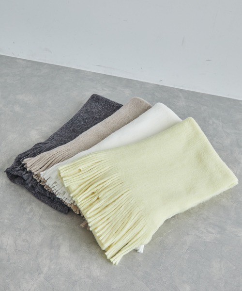 VIS（ビス）の「ミンクタッチもちもちストール（ストール/ショール・レディース・ベージュ系その他/キナリ/イエロー系その他2/チャコールグレー・FREE）」の5枚目の写真