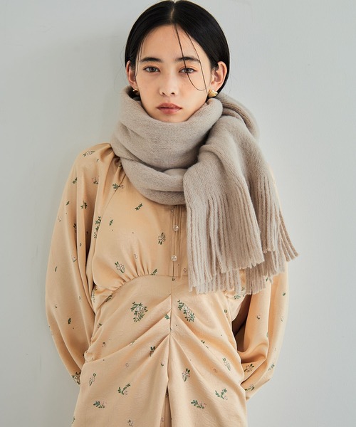 VIS（ビス）の「ミンクタッチもちもちストール（ストール/ショール・レディース・ベージュ系その他/キナリ/イエロー系その他2/チャコールグレー・FREE）」の21枚目の写真