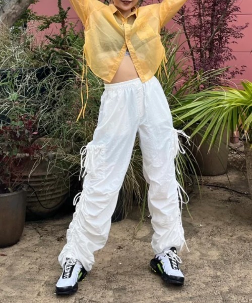 ribbon cargo pants（カーゴパンツ）｜HTH（エイチティーエイチ）の