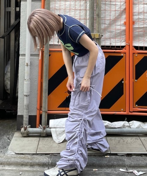 ribbon cargo pants（カーゴパンツ）｜HTH（エイチティーエイチ）