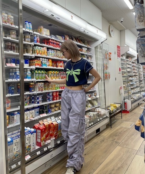 ribbon cargo pants（カーゴパンツ）｜HTH（エイチティーエイチ）
