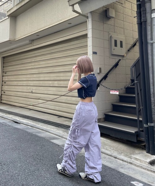 ribbon cargo pants（カーゴパンツ）｜HTH（エイチティーエイチ）