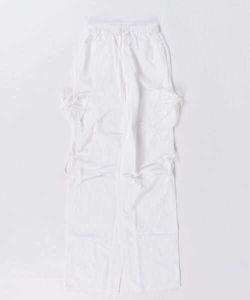 HTH(エイチティーエイチ)の「ribbon cargo pants(カーゴパンツ・レディース・パープル/ホワイト・フリー)」の11枚目の写真