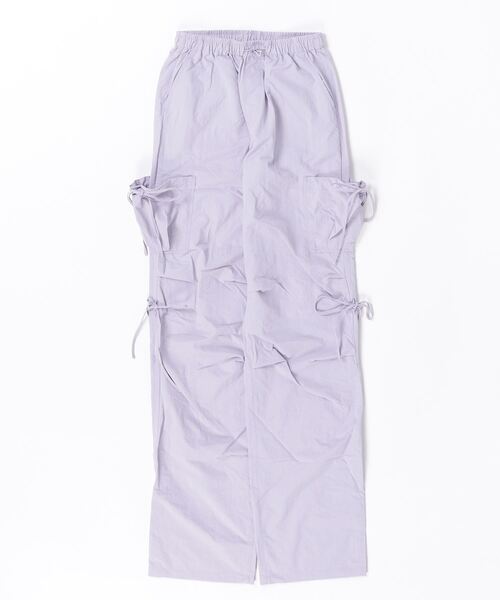 HTH(エイチティーエイチ)の「ribbon cargo pants(カーゴパンツ・レディース・パープル/ホワイト・フリー)」の12枚目の写真
