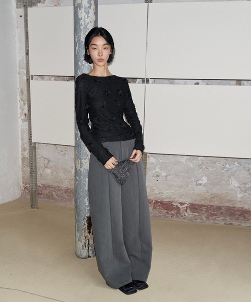 aimoha(アイモハ)の「【moyo】インバーテッド プリーツパンツ(その他パンツ・レディース・ブラック/グレー・LARGE/MEDIUM/SMALL)」の14枚目の写真