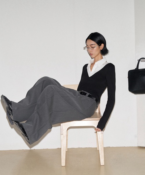 aimoha(アイモハ)の「【moyo】インバーテッド プリーツパンツ(その他パンツ・レディース・ブラック/グレー・LARGE/MEDIUM/SMALL)」の13枚目の写真