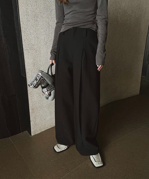 aimoha(アイモハ)の「【moyo】インバーテッド プリーツパンツ(その他パンツ・レディース・ブラック/グレー・LARGE/MEDIUM/SMALL)」の7枚目の写真