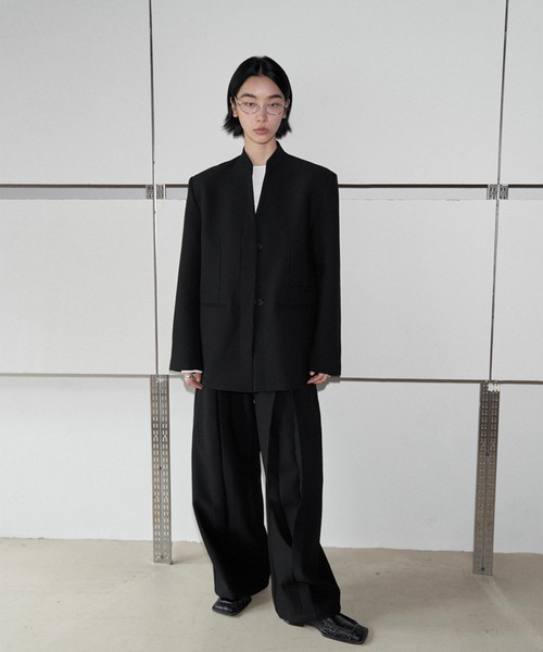 aimoha(アイモハ)の「【moyo】インバーテッド プリーツパンツ(その他パンツ・レディース・ブラック/グレー・LARGE/MEDIUM/SMALL)」の4枚目の写真