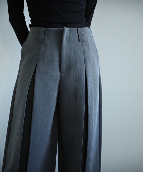 aimoha(アイモハ)の「【moyo】インバーテッド プリーツパンツ(その他パンツ・レディース・ブラック/グレー・LARGE/MEDIUM/SMALL)」の18枚目の写真