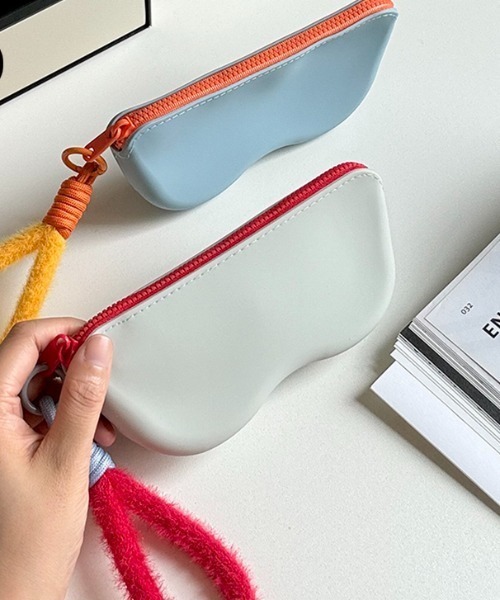 セール】【新色追加】ソフト眼鏡ケース ストラップ付（メガネ