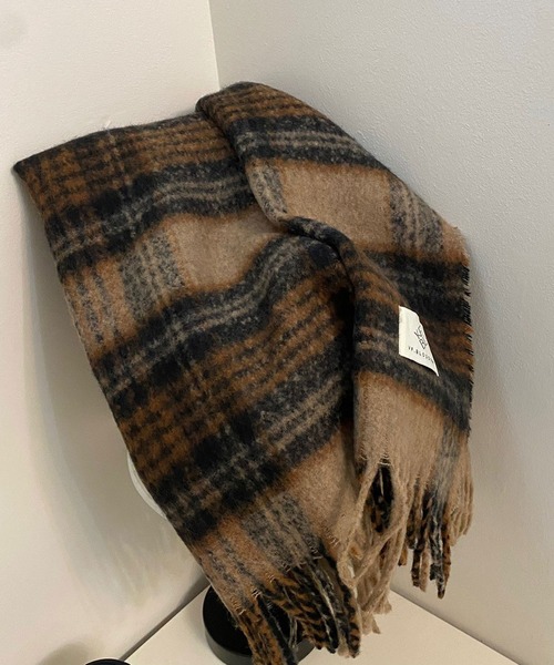 セール】HALEY PESCA/カラフルボリュームチェックマフラー（マフラー