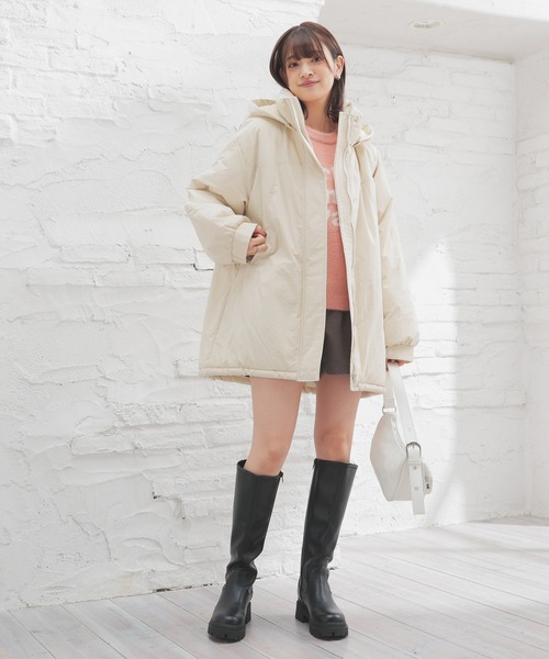 【新品】Honeys COLZA モンスターブルゾン　ファイバーダウン　中綿 HONEYS - Honeysハニーズ COLZA ファイバーダウンブルゾンコート