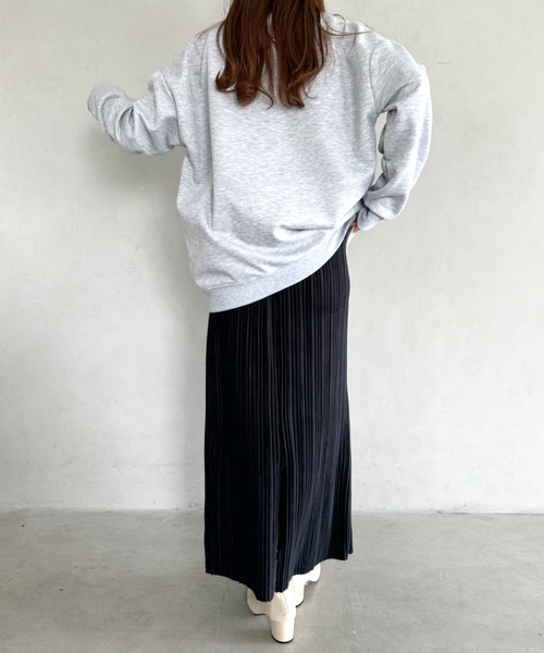 MYMOOD.（マイムード）の「ベロアIラインロングスカート（スカート・レディース・ブラック/グレイッシュベージュ・FREE）」の9枚目の写真