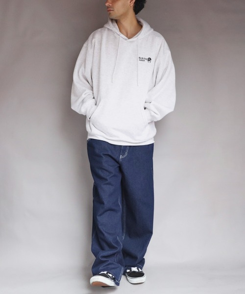 8(eight)(エイト)の「裏起毛WALKING DONUTプルパーカー(パーカー・メンズ・スミクロ/ホワイト/ブラック・MEDIUM/X-LARGE/LARGE)」の14枚目の写真