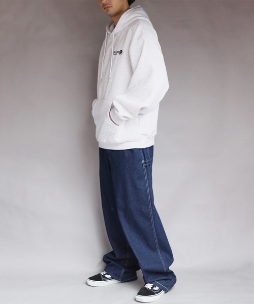 ８(eight)（エイト）の「裏起毛WALKING DONUTプルパーカー（パーカー・メンズ・スミクロ/ホワイト/ブラック・MEDIUM/X-LARGE/LARGE）」の17枚目の写真