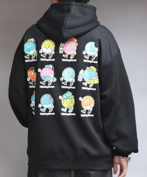 ８(eight)（エイト）の「裏起毛WALKING DONUTプルパーカー（パーカー・メンズ・スミクロ/ホワイト/ブラック・MEDIUM/X-LARGE/LARGE）」の20枚目の写真