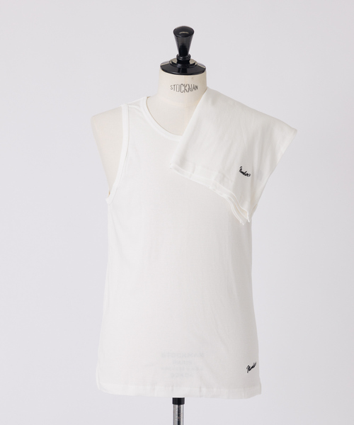 NUMBER (N)INE(ナンバーナイン)の「【FRUIT OF THE LOOMxNUMBER(N)INE 】2パックタンクトップ/ユニセックス(タンクトップ・メンズ・グレー/ブラック/ホワイト・M/L/XL)」の4枚目の写真