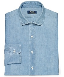 POLO RALPH LAUREN | スリムフィット インディゴ シャンブレー シャツ(シャツ/ブラウス)