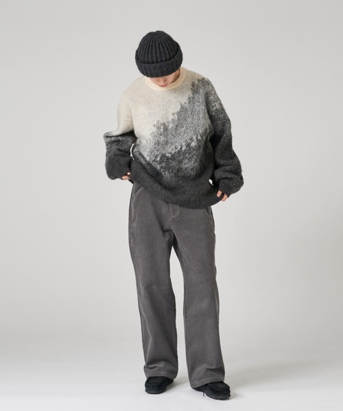 kutir（クティール）の「コーデュロイワイドパンツ（その他パンツ・メンズ・グレー/ブラック/ダークブラウン・マルチサイズ）」の19枚目の写真