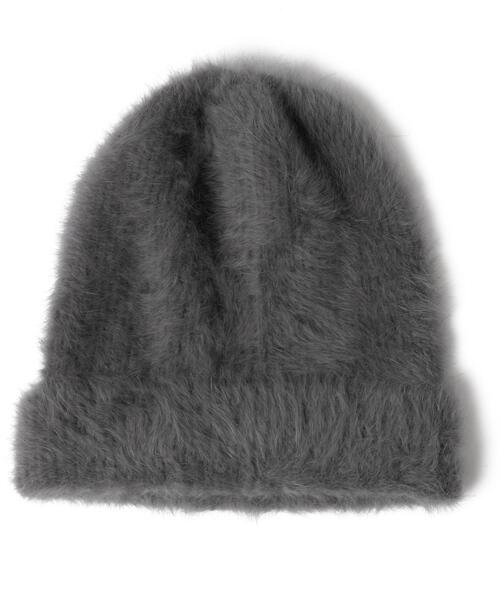 WEGO（ウィゴー）の「WEGO/シャギーニットキャップ（ニットキャップ/ビーニー・レディース・ブラック/オフホワイト/グレー・FREE）」の6枚目の写真