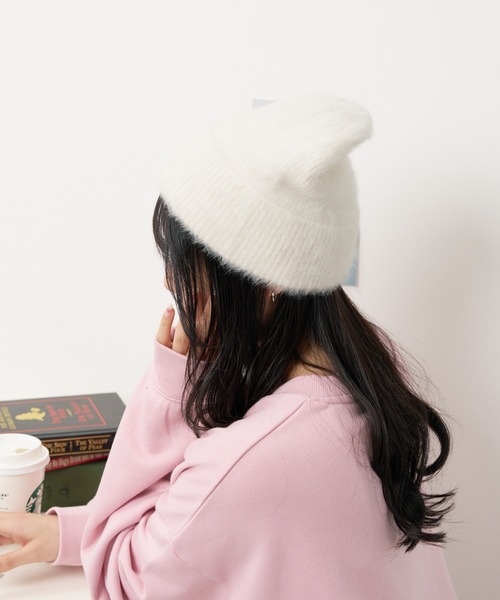 WEGO（ウィゴー）の「WEGO/シャギーニットキャップ（ニットキャップ/ビーニー・レディース・ブラック/オフホワイト/グレー・FREE）」の10枚目の写真