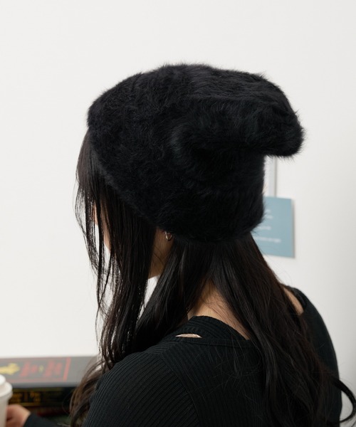 WEGO（ウィゴー）の「WEGO/シャギーニットキャップ（ニットキャップ/ビーニー・レディース・ブラック/オフホワイト/グレー・FREE）」の9枚目の写真