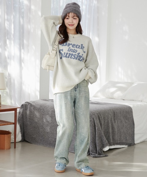 WEGO（ウィゴー）の「WEGO/シャギーニットキャップ（ニットキャップ/ビーニー・レディース・ブラック/オフホワイト/グレー・FREE）」の12枚目の写真