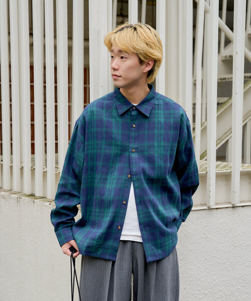 WHIMSIC（ウィムジック）の「【UNISEX】フランネルチェックレギュラー