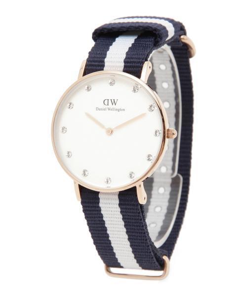 Ray BEAMS（レイビームス）の「DANIEL WELLINGTON / Classy Glasgow ローズゴールド 34mm （アナログ腕時計・レディース・ピンク/ネイビー・ONE SIZE）」の4枚目の写真