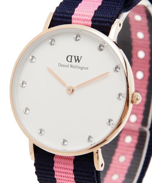 Ray BEAMS（レイビームス）の「DANIEL WELLINGTON / Classy Glasgow ローズゴールド 34mm （アナログ腕時計・レディース・ピンク/ネイビー・ONE SIZE）」の14枚目の写真