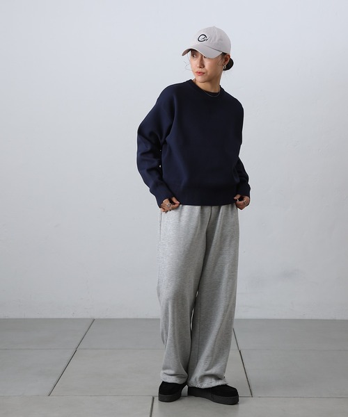 COLONY 2139（コロニートゥーワンスリーナイン）の「ガゼット付スウェットライクニット（ニット/セーター・レディース・ブラック/オフホワイト/グレー/ブラウン/ネイビー・FREE）」の7枚目の写真