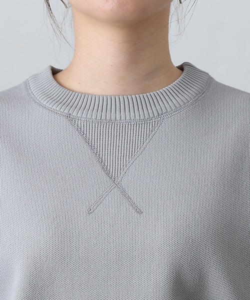 COLONY 2139（コロニートゥーワンスリーナイン）の「ガゼット付スウェットライクニット（ニット/セーター・レディース・ブラック/オフホワイト/グレー/ブラウン/ネイビー・FREE）」の12枚目の写真