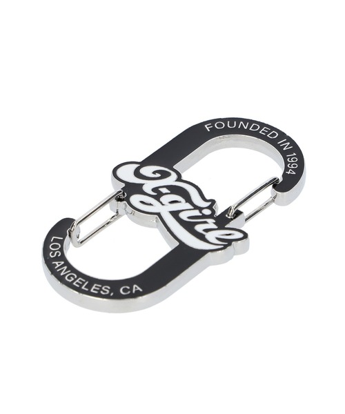 X-girl（エックスガール）の「CHEERFUL LOGO CARABINER（キーケース/キーアクセサリー・レディース・ホワイト/ライトブルー/ブラック・ONE SIZE）」の11枚目の写真