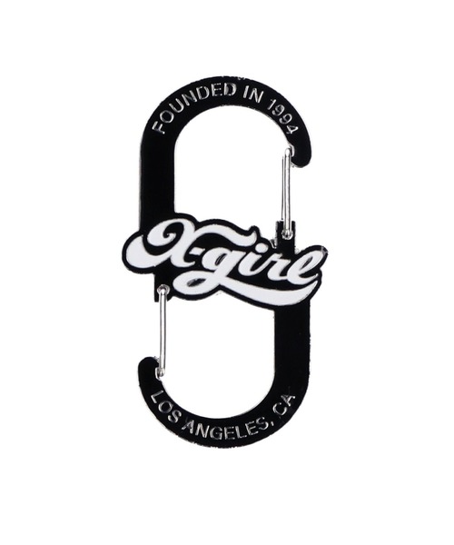 X-girl（エックスガール）の「CHEERFUL LOGO CARABINER（キーケース/キーアクセサリー・レディース・ホワイト/ライトブルー/ブラック・ONE SIZE）」の10枚目の写真