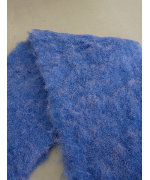 TRUNC（トランクエイティーエイト）の「Fluffy Fringe Stole（ストール/ショール・レディース・ブラック/チャコールグレー/ブルー/アイボリー・FREE）」の17枚目の写真