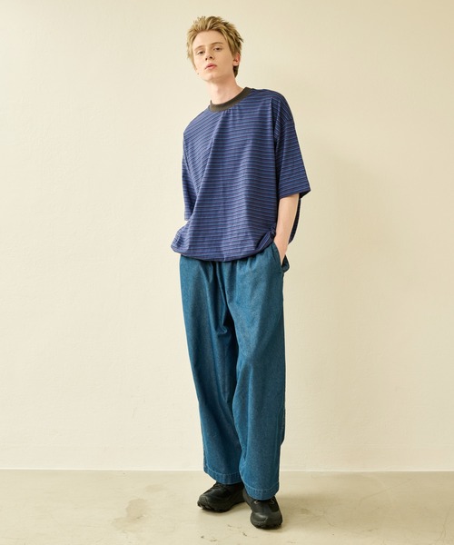 Kelen(ケレン)の「「KELEN MENS / ケレン メンズ」 SIDE LINE EASY DENIM FLORA(デニムパンツ・メンズ・ライトインディゴブルー/インディゴブルー・38/40/42)」の15枚目の写真