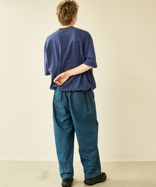 Kelen(ケレン)の「「KELEN MENS / ケレン メンズ」 SIDE LINE EASY DENIM FLORA(デニムパンツ・メンズ・ライトインディゴブルー/インディゴブルー・38/40/42)」の17枚目の写真