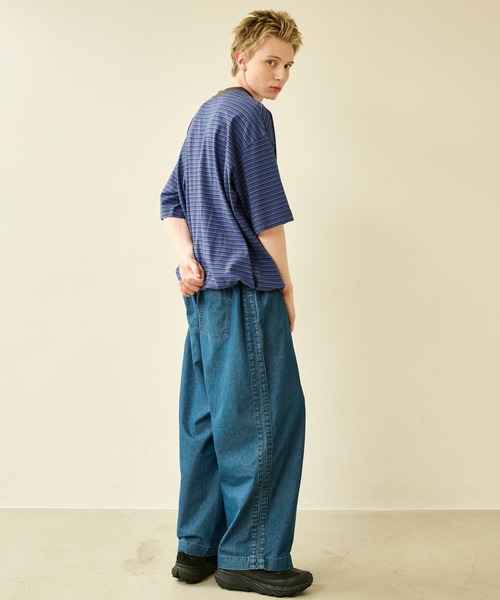 Kelen(ケレン)の「「KELEN MENS / ケレン メンズ」 SIDE LINE EASY DENIM FLORA(デニムパンツ・メンズ・ライトインディゴブルー/インディゴブルー・38/40/42)」の18枚目の写真