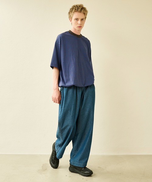 Kelen(ケレン)の「「KELEN MENS / ケレン メンズ」 SIDE LINE EASY DENIM FLORA(デニムパンツ・メンズ・ライトインディゴブルー/インディゴブルー・38/40/42)」の19枚目の写真